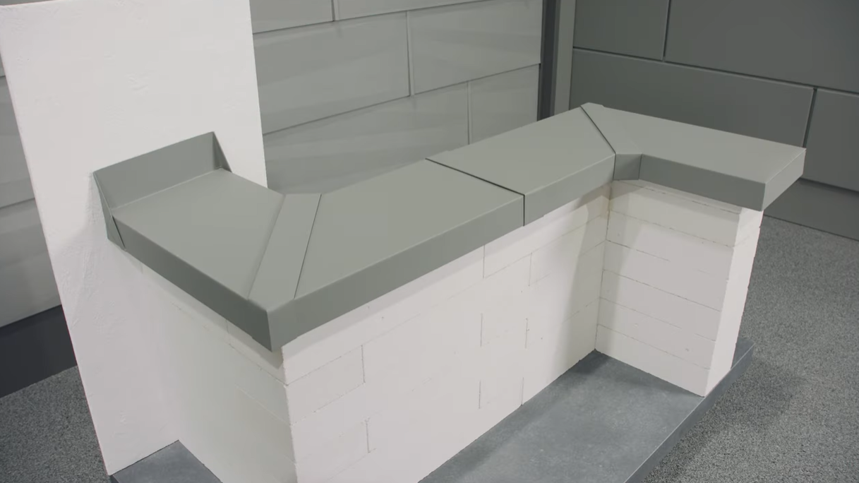 Attika- und Mauerabdeckung Überschubleiste