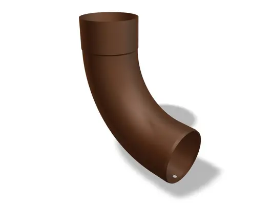 Koleno PREFA 85°, dostupné ve velikostech Ø 60, 80, 100 a 120 mm, umožňuje efektivní a bezpečnou změnu směru v odtokových systémech.