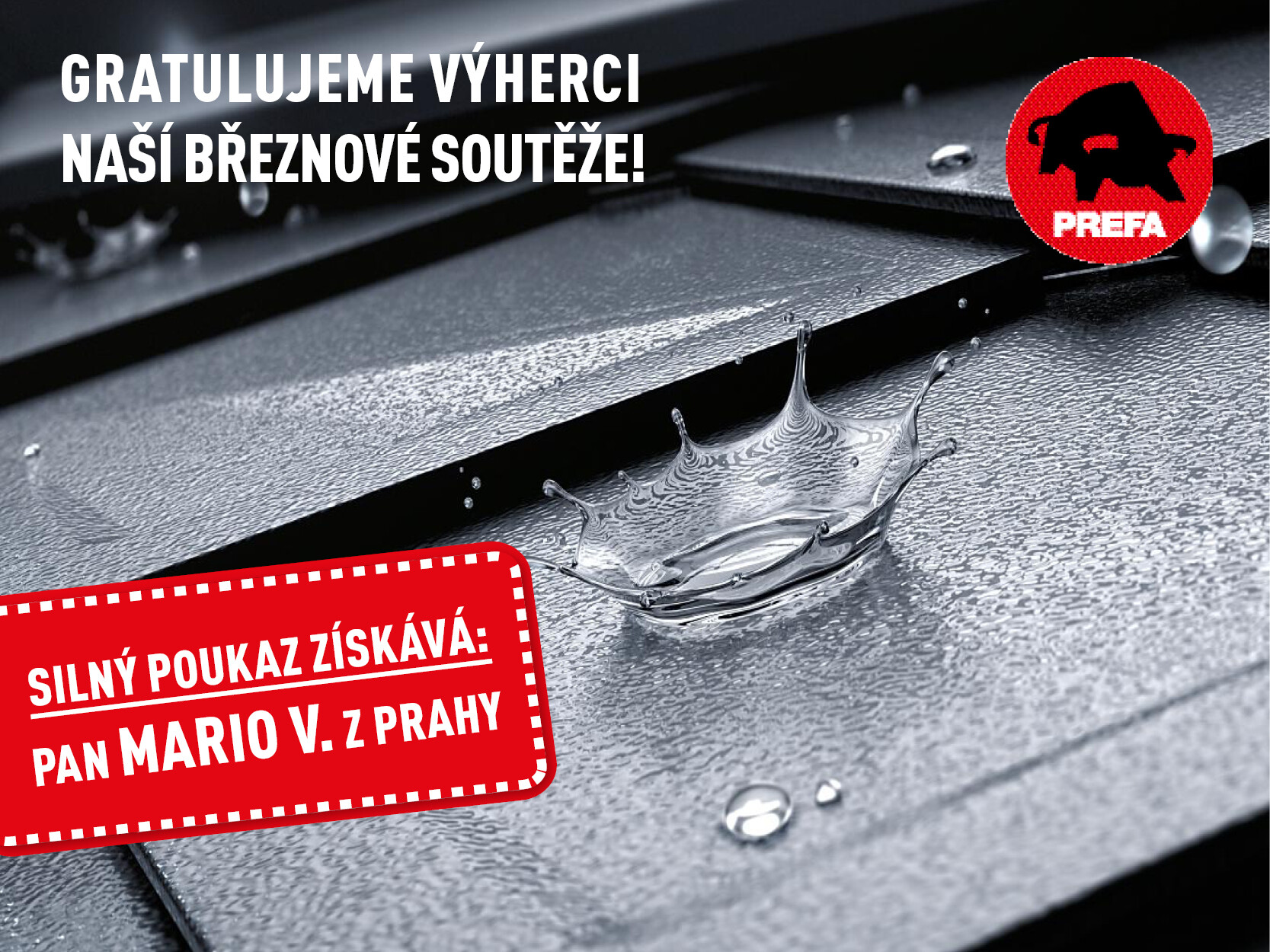 Výherce soutěže o poukaz ve výši Kč 100.000,- na novou střechu či fasádu