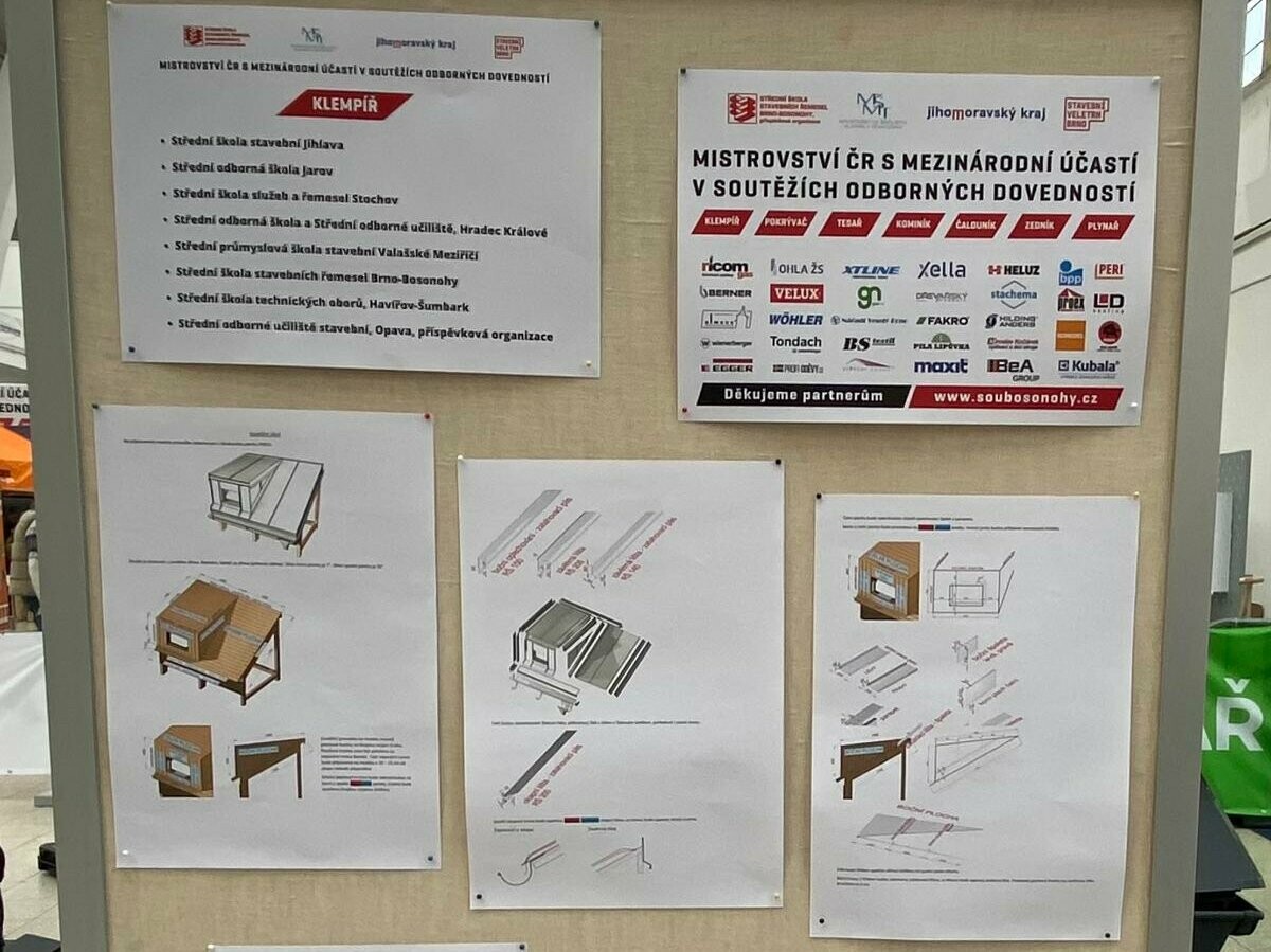 Zadání soutěže - zobrazené modely střechy