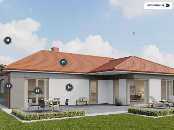 Střecha z falcovaného šindele DS.19 a fasáda z hliníkové kompozitní desky PREFABOND