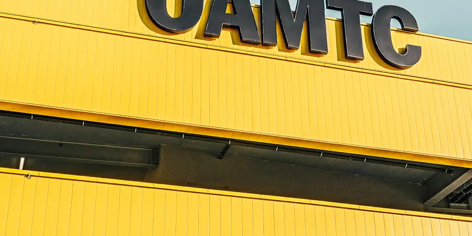Stanice ÖAMTC opláštěná PREFA Siding