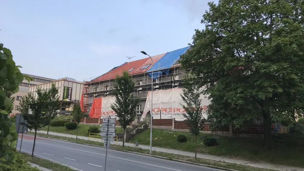 rekonstrukce ZŠ Resslova - Hlinsko - pohled - Adámkova třída
