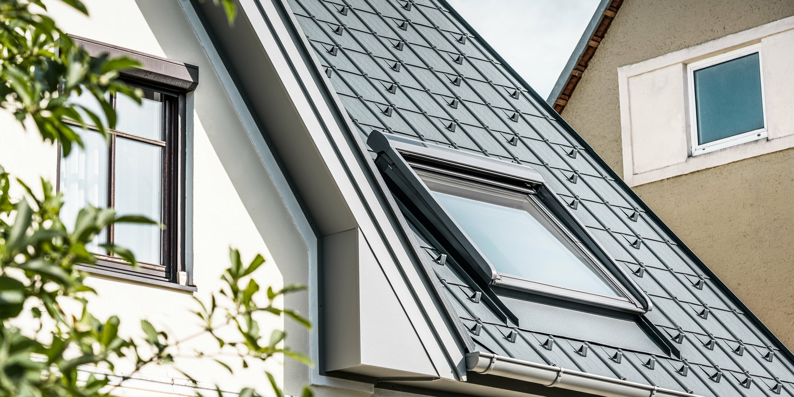 Detail oplechování střešního okna